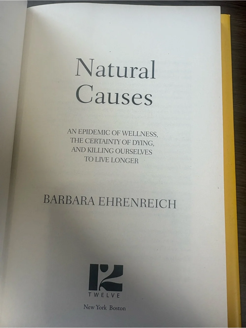 Natural Causes by Barbara Ehrenreich